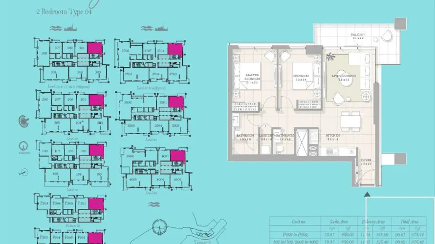 2 غرف نوم شقة في Bluewaters, الإمارات العربية المتحدة رقم 99 № 10