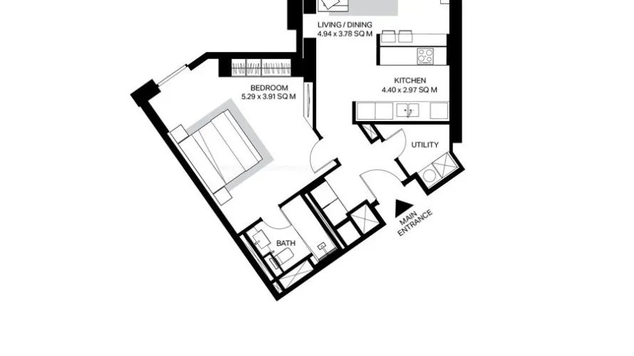 Apartamento de 2 dormitorios en Bluewaters, UAE No. 119 № 6