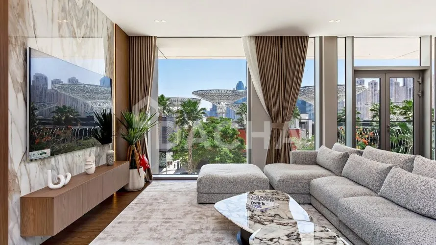 Квартира с 3 спальнями в Bluewaters Residences, Bluewaters, Дубай, ОАЭ №122 № 1