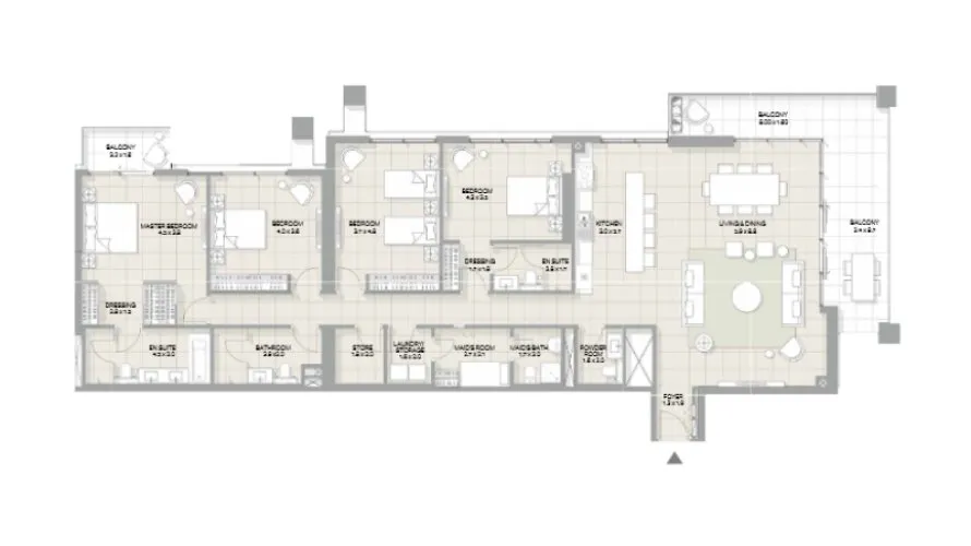 1 bedroom apartment for sale , Bluewaters, Dubai, UAE No. 102 № 6