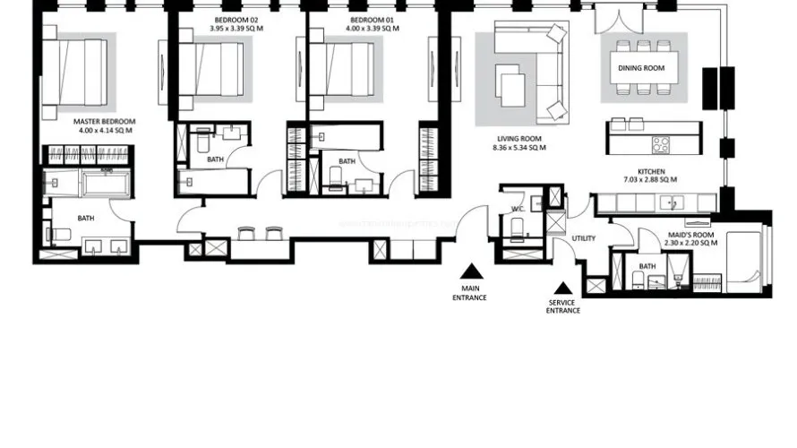 2 bedrooms apartment for sale, Bluewaters, Dubai, UAE No. 119 № 4